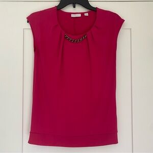 New York & Company Women's Pink Sleeveless Top